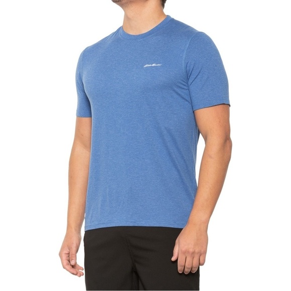 NWT! Eddie Bauer Blue Yonder Greatest Tee Ever Short Sleeve T-Shirt - Size XL - Picture 1 of 2